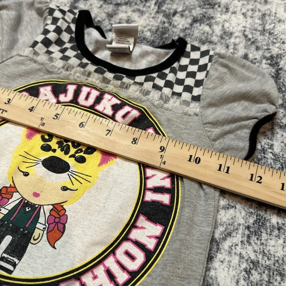 5T Girls‎ Gwen Stefani Harajuku Mini Top No Doubt Lovers Gray Checkered Fashion
